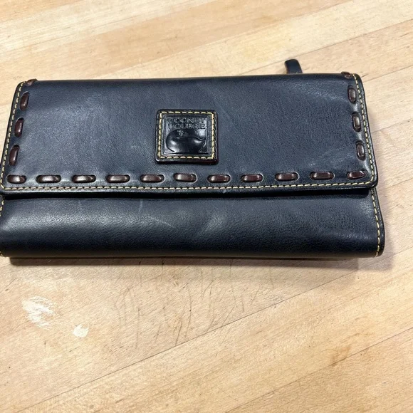 Dooney & Bourke Navy Florentine Satchel with Accessories - Picture 10 of 16